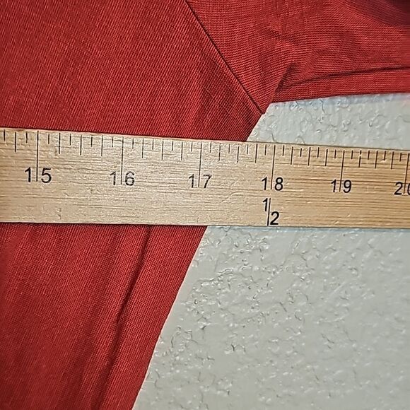 NWT Commense Small Rust Red Short Sleeve Midi Dress - Picture 7 of 8